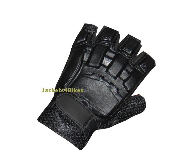 Half finger motocross paintball war gloves plastic xl
