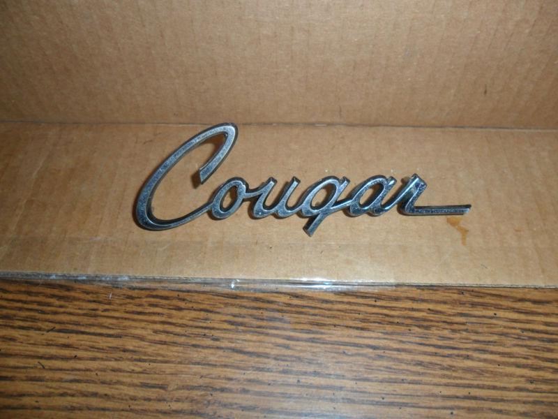 1975 mercury cougar original script nameplate emblem trim molding
