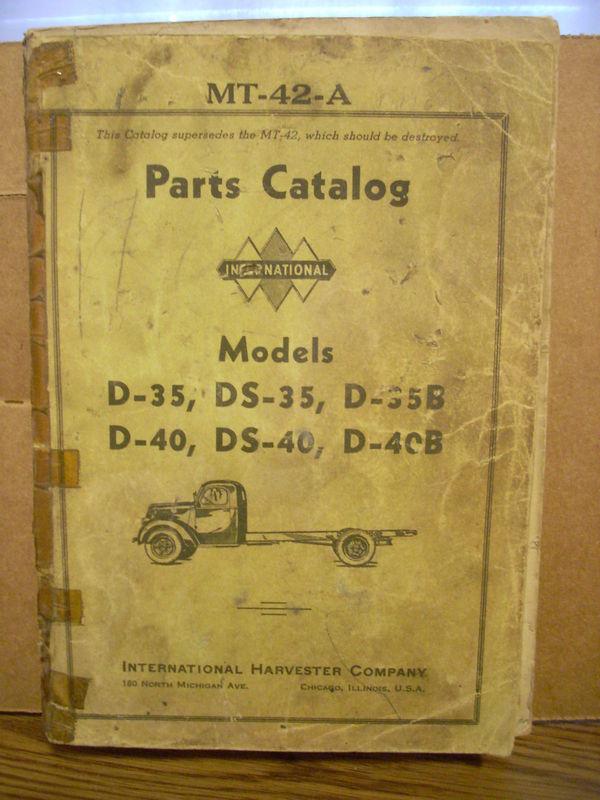 Purchase 1935 1936 International Truck IHC A3 Dealer Parts Catalog