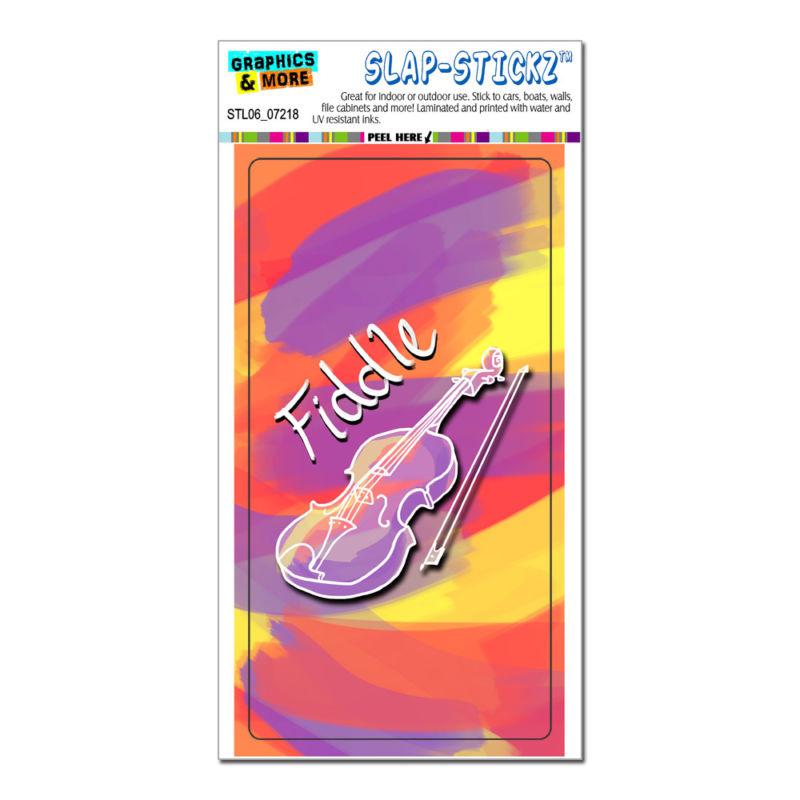 Fiddle - musical instrument music strings bluegrass slap-stickz™ bumper sticker