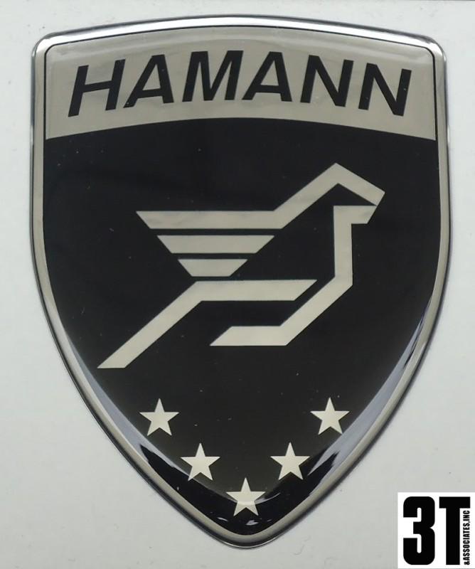 New genuine hamann emblems badge logo sticker 3" x 2.25"