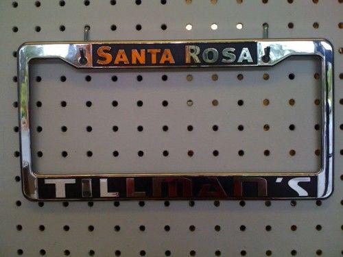 New tillman's license plate frames