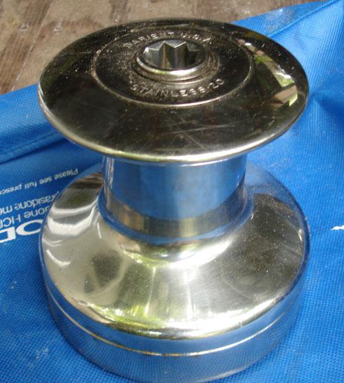  sailboat  winch barient  20 stainless steel one  speed  used