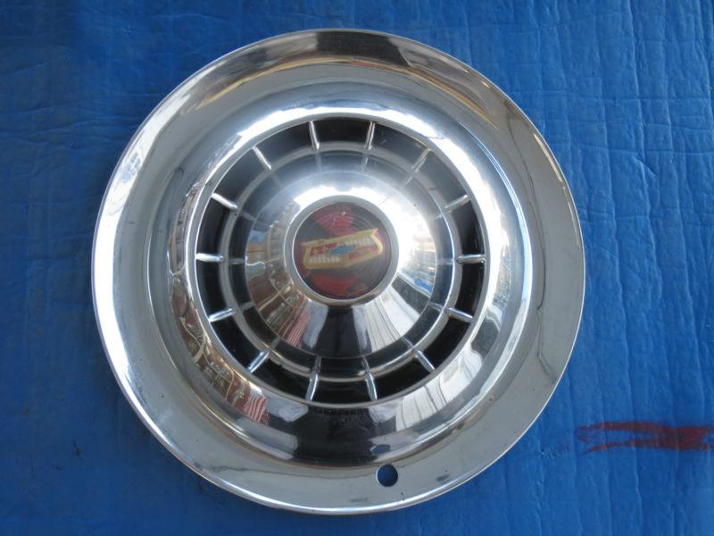 Sell SET OF 4 USED 1954 CHEVROLET 15" HUBCAPS WHEEL COVERS OEM SJ3 in