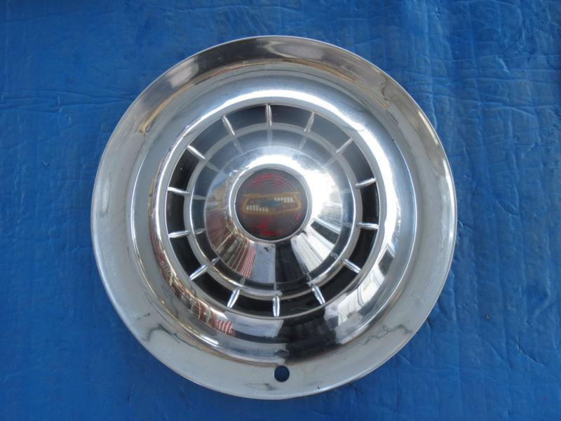 Sell SET OF 4 USED 1954 CHEVROLET 15" HUBCAPS WHEEL COVERS OEM SJ3 in