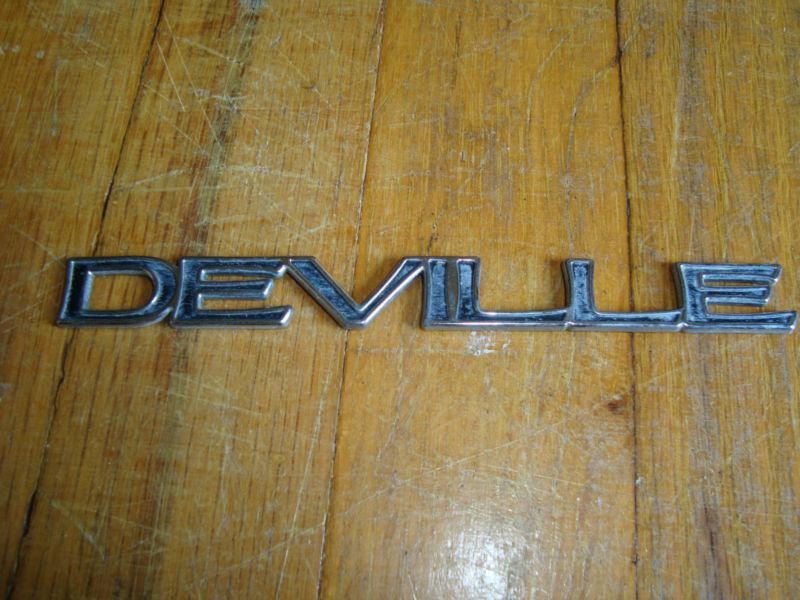Chrome Black Cadillac DEVILLE Emblem , US $1.00, image 2