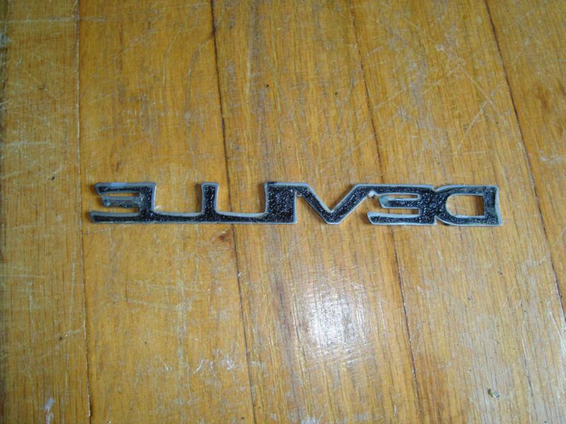 Chrome Black Cadillac DEVILLE Emblem , US $1.00, image 3