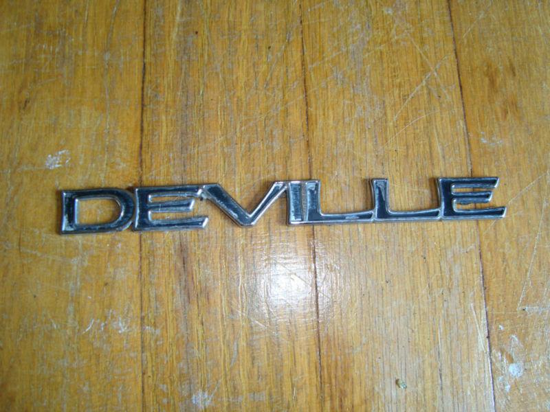 Chrome Black Cadillac DEVILLE Emblem , US $1.00, image 6
