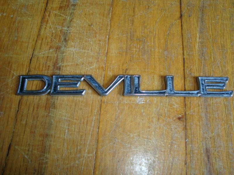 Chrome Black Cadillac DEVILLE Emblem , US $1.00, image 7