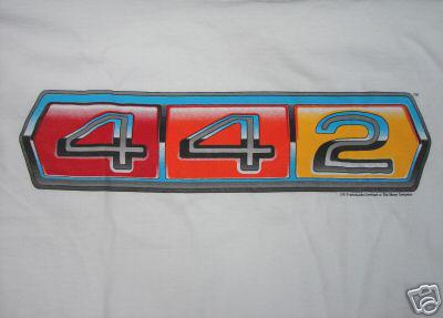 442 lg shirt    olds    muscle  car