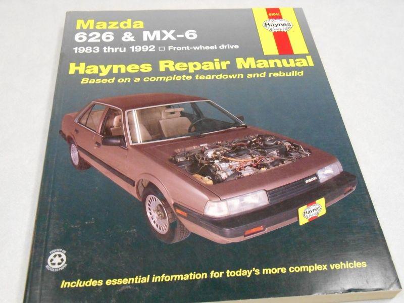 Haynes"mazda"  626 & mx-6 1983-1992 repair manual