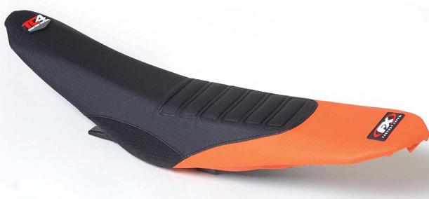 Factory effex seat cover tc4 with bump black with orange for ktm xc 2011-2013