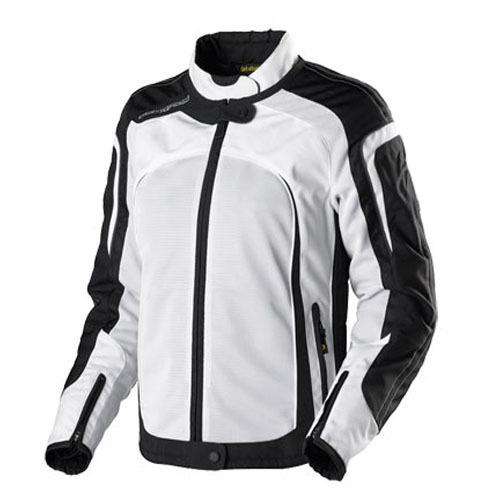 Scorpion hat trick motorcycle jacket white size womens-x-large