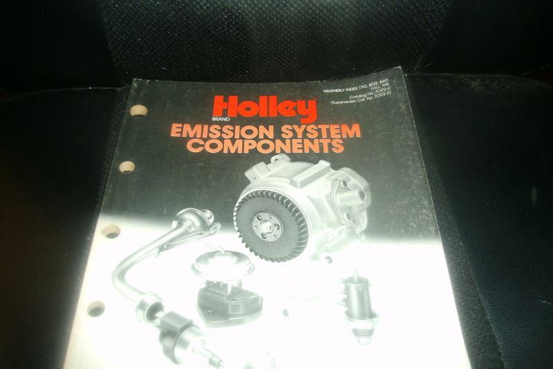 1981 holley emission system components master parts catalog w part numbers appli