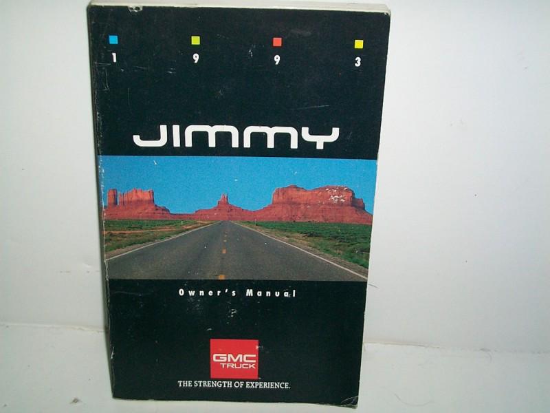 1993 gmc jimmy owners manual