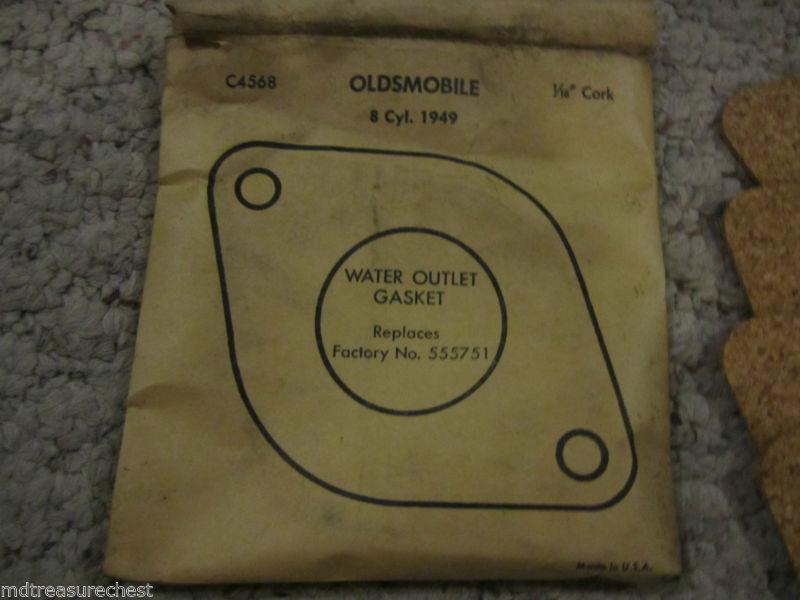 1949 oldsmobile 8cyl water outlet gasket 555751 lot of 7