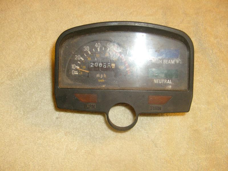 Purchase 81 YAMAHA SR 185 EXCITER SPEEDOMETER & GAUGE PANEL NOT WORKING