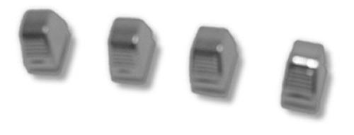 Gmk40115236710s goodmark heater/ ac control knobs set 4 pieces chrome new