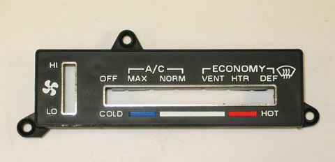 1980-1982 corvette heater & ac control face plate w/ air conditioner