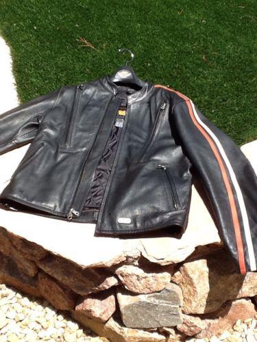 Harley davidson motorcycle leather sport jacket - mens medium