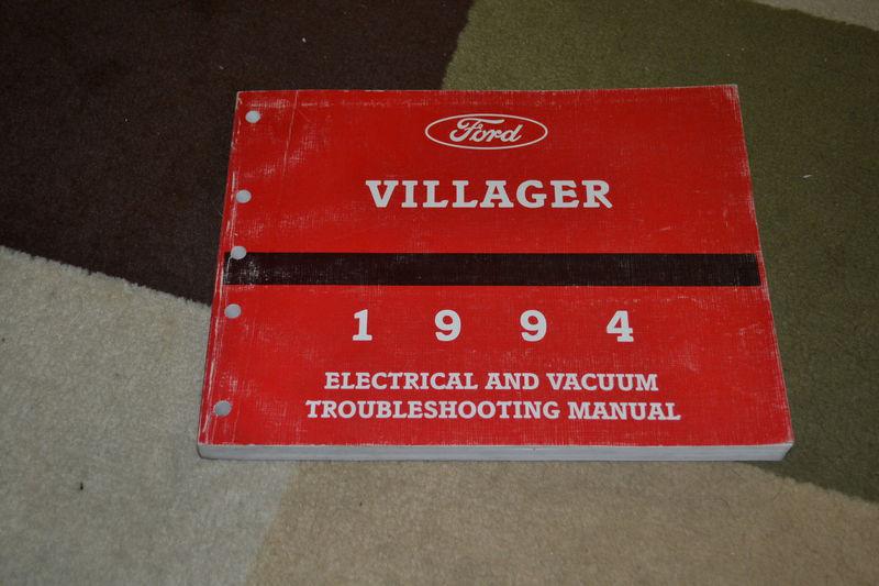 1994 mercury villager electrical & vacuum troubleshooting manual evtm