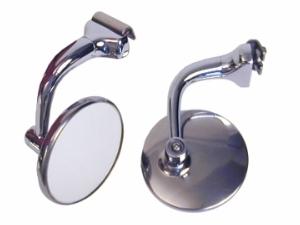  peep mirrors curved arm 4 inch 1 pair chevrolet 1939 1940 41 46 47 48 49 50 51
