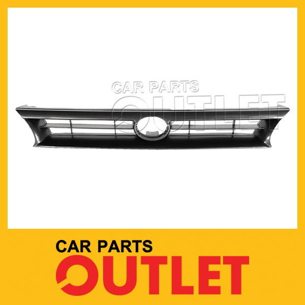 1993-1995 toyota corolla raw mat black grille plastic frame bar insert sedan new