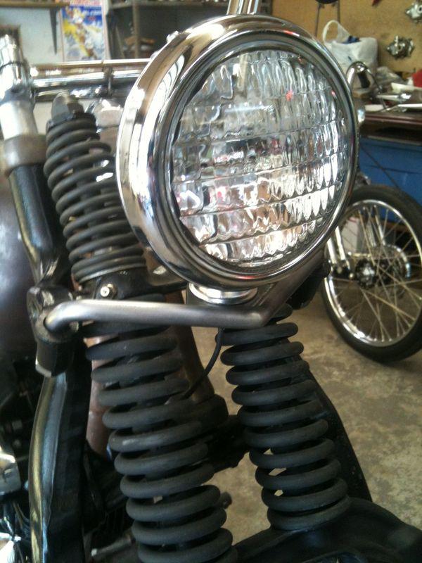 Harley panhead knucklehead  headlight bobber chopper bates flanders