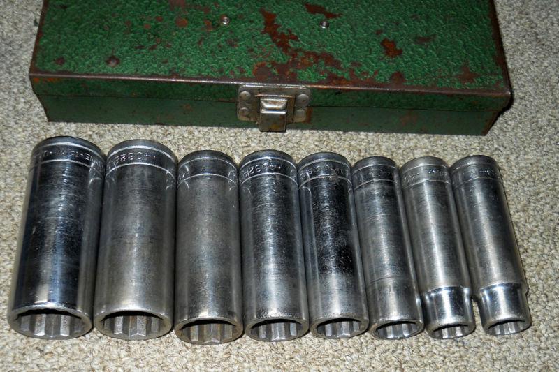 SK Tools Deep Socket Set of 8 in Metal Case 1/2 Dr, US $10.50, image 2