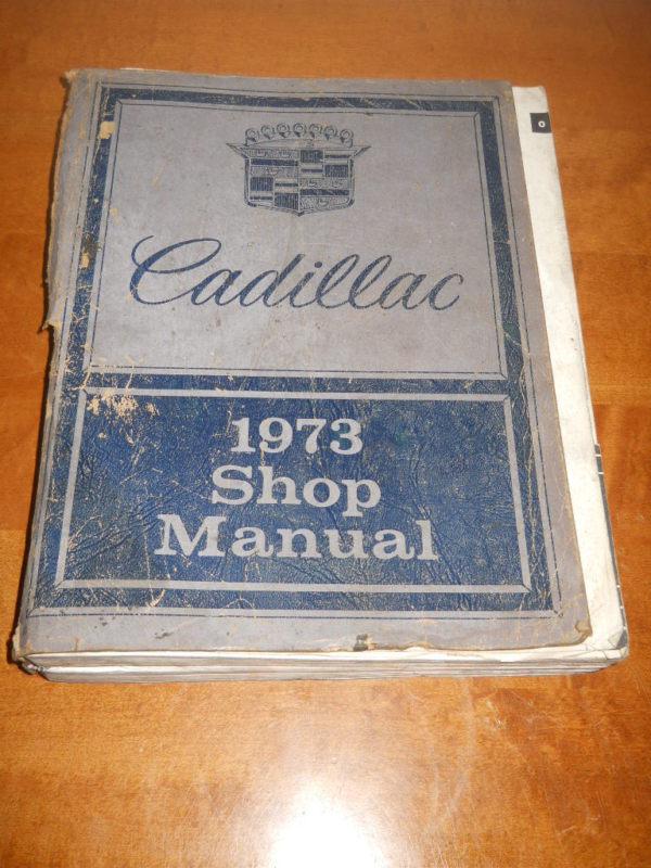 1973 cadillac used original gm / cadillac #109 9635 shop manual