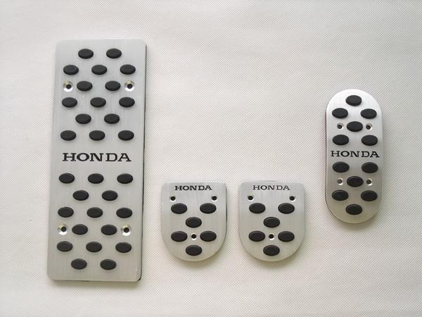 Aluminum car foot pedal plate cover(fit for black letter honda fit year mt)cool
