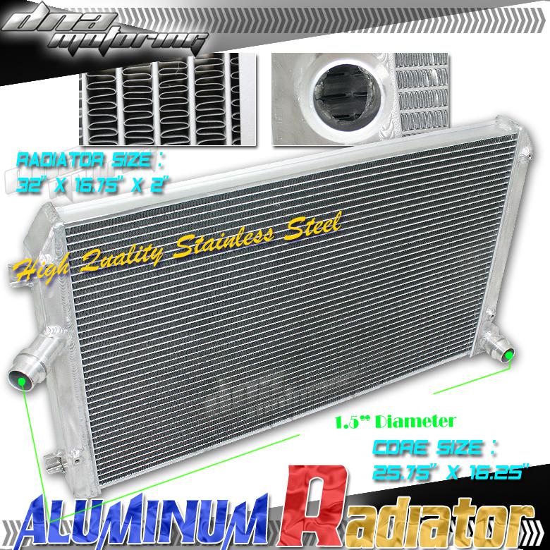 Volkswagen golf gti/mk5/a5 dual core aluminum radiator