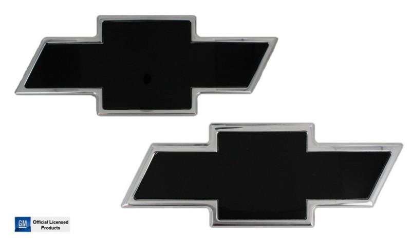 All sales 96112kc grille and tailgate emblem set chrome/black w/o border 2 pc.