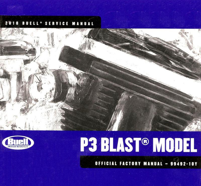 2010 buell blast p3 motorcycle service manual -new sealed-buell blast