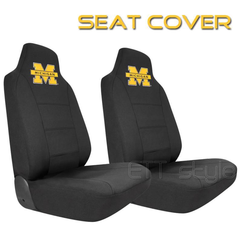 2x um michigan wolverines ncaa college neoprene seat cover lexus toyota mazda