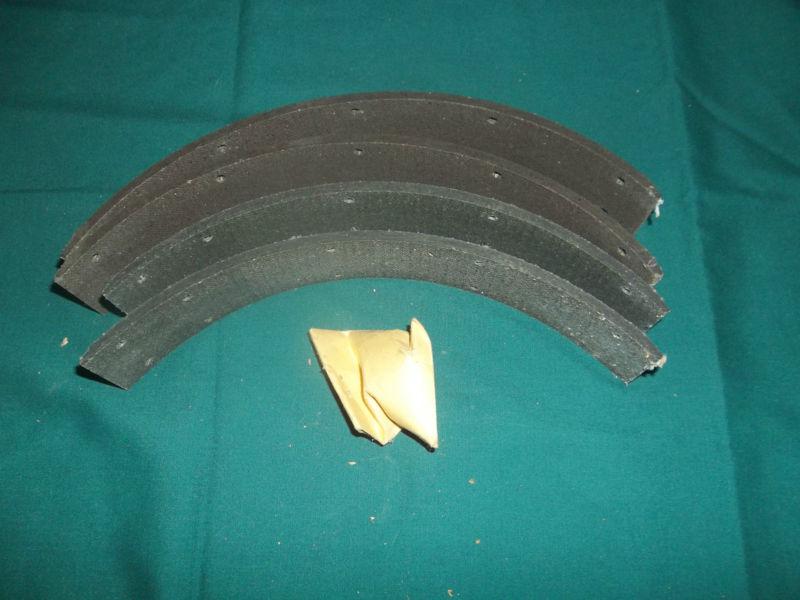 Brake lining set 1956 57 58 59 ford - new with rivets