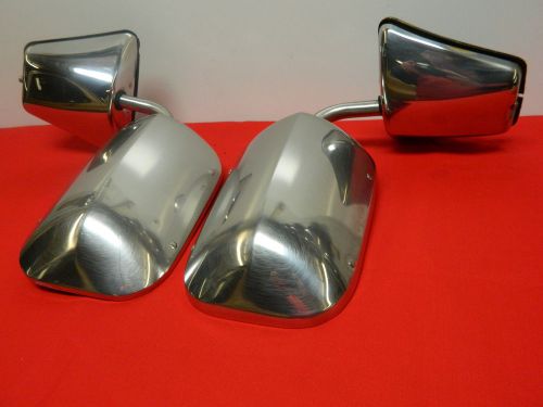 1984 chevy truck silverado stainless steel side mirrors 84 85 86 87 c10 20 oem