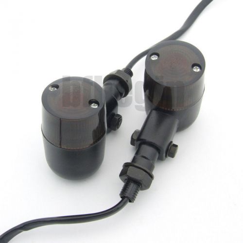 Universal motorcycle turn signal indicator amber light for harley bobber chopper