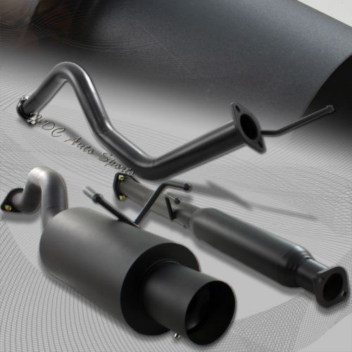 For 1992-2000 honda civic full black stainless steel catback exhaust muffler kit