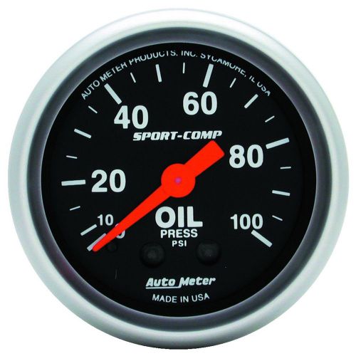 Auto meter 3321 sport-comp; mechanical oil pressure gauge