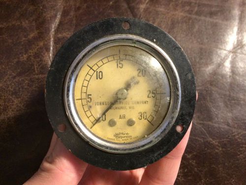 Vintage jas p marsh corporation aircraft air pressure gauge meter johnson 0-30