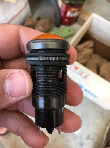 Vintage aircraft panel warning light dialco / warbird / rat rod
