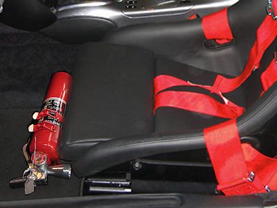 Rennline all 996 with gt3 non reclinable seats fire extinguisher mount silver