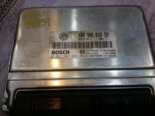 Volkswagen passat engine brain box electronic control module; 4 cyl 02