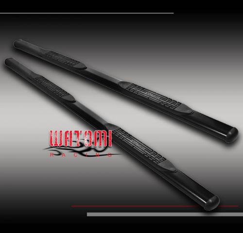 07-14 toyota tundra double cab 4" oval side step nerf bars running boards black