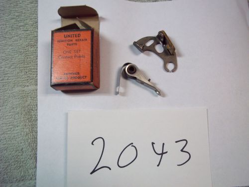 (#2043) contact set 1937-42 pontiac