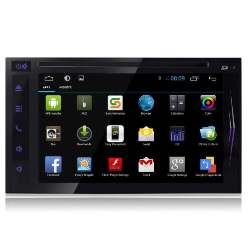 Head unit 2din 6.2" android 4.4os car stereo gps radio bluetooth ipod usb sd