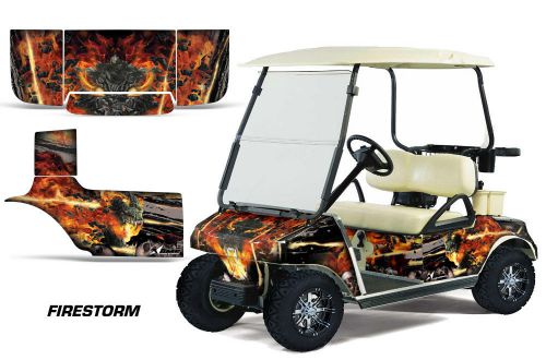 Amr racing club car golf cart graphic kit wrap parts decal 1983-2014 firestorm