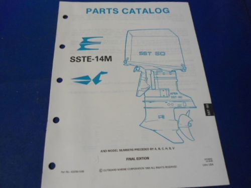 1990 evinrude/johnson parts catalog, sste-14m models