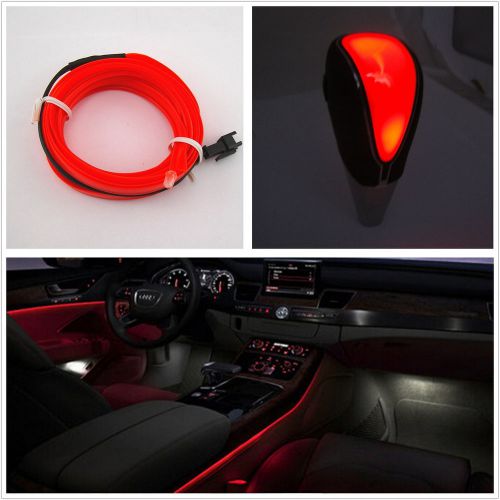 Purchase 12V Touch Activated Red LED Car Gear Shift Shifter Knob&2m